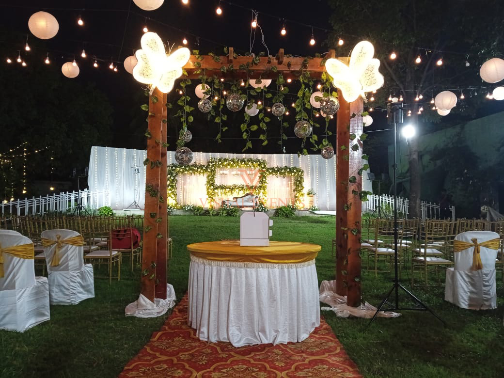 Engagement Backdrop Decoration