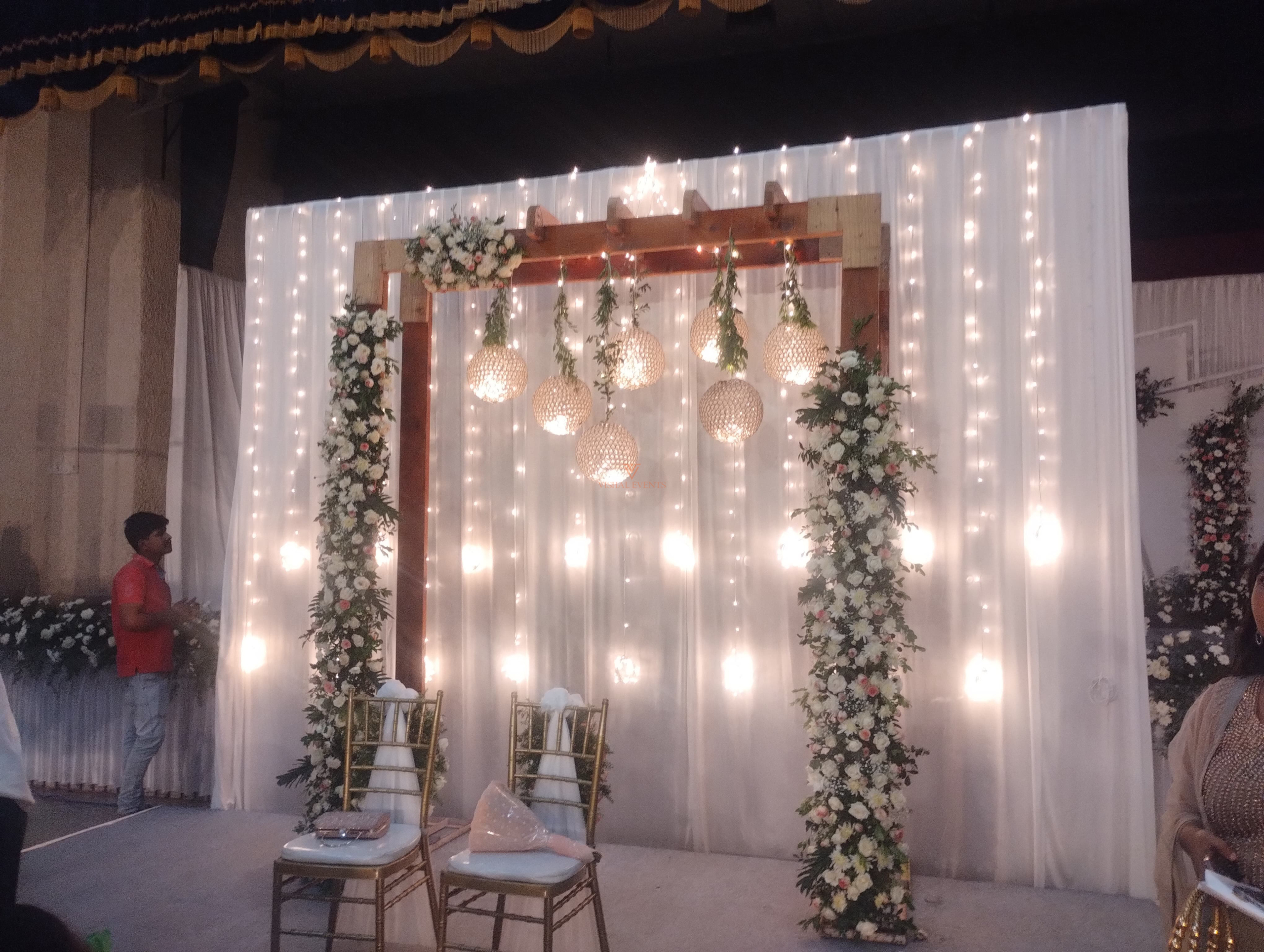 Engagement Backdrop Decoration